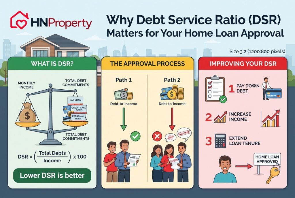 Why Debt Service Ratio (DSR) Matters for Your Home Loan Approval in Malaysia